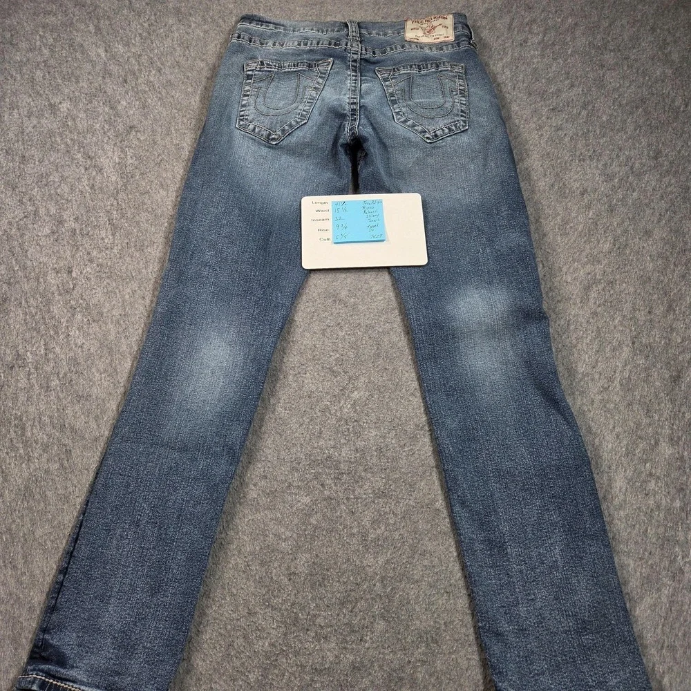 True Religion Rocco Relaxed Skinny Jeans Mens 30x30 (tag 30) Blue Wash Stretch